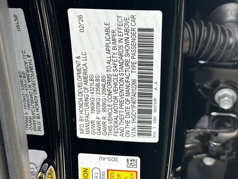 New 2026 Honda Accord SE image 33