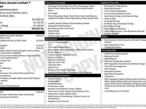 Certified 2025 Subaru Ascent Limited AWD/4WD image 20