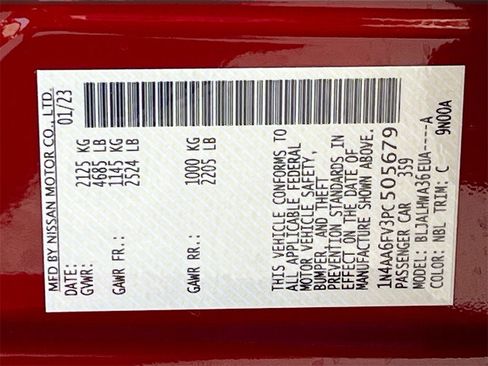 Used 2023 Nissan Maxima Platinum w/ Sport Mat Group image 34