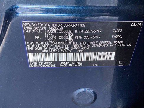 Certified 2018 Toyota RAV4 XLE FWD image 36