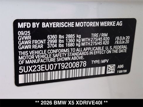 Used 2026 BMW X5 xDrive40i image 32