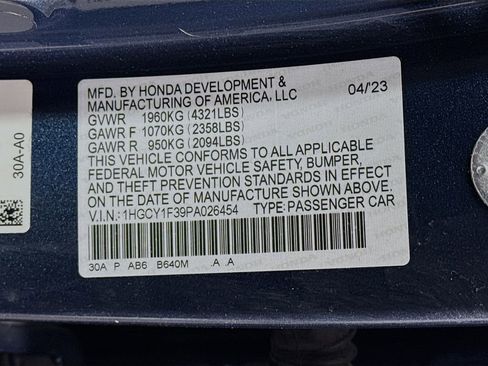 Used 2023 Honda Accord EX image 29