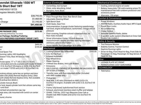 Certified 2016 Chevrolet Silverado 1500 W/T w/ Trailering Package image 34