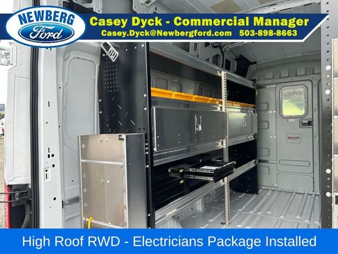 New 2026 Ford Transit 250 148 High Roof w/ Electrician Trade Package RWD image 11