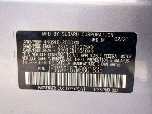 Used 2021 Subaru WRX STI w/ Popular Package #3 (IZT) AWD/4WD image 19