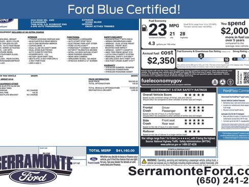 Used 2024 Ford Edge SEL AWD/4WD image 16