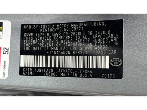 Used 2022 Toyota Camry SE FWD image 52