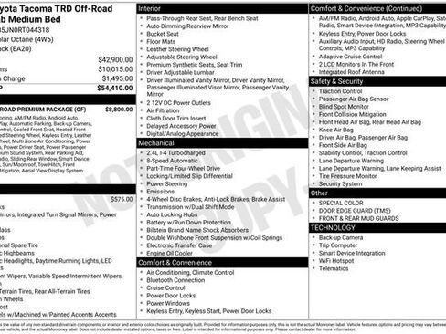 Used 2024 Toyota Tacoma TRD Off-Road w/ TRD Off Road Premium Package AWD/4WD image 8