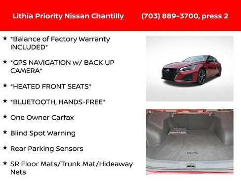 Used 2024 Nissan Altima 2.5 SR FWD image 6