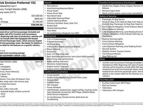 Certified 2023 Buick Envision Preferred AWD/4WD image 10