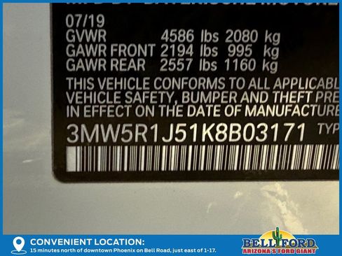 Used 2019 BMW 330i 330i w/ Convenience Package image 34