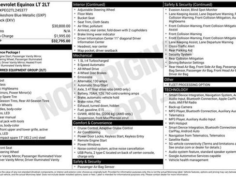 Used 2026 Chevrolet Equinox LT AWD/4WD image 63