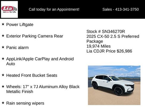 Used 2025 MAZDA CX-50 AWD 2.5 S w/ Preferred Package image 11