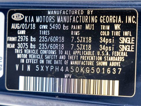 Used 2019 Kia Sorento EX w/ EX Touring Package image 32