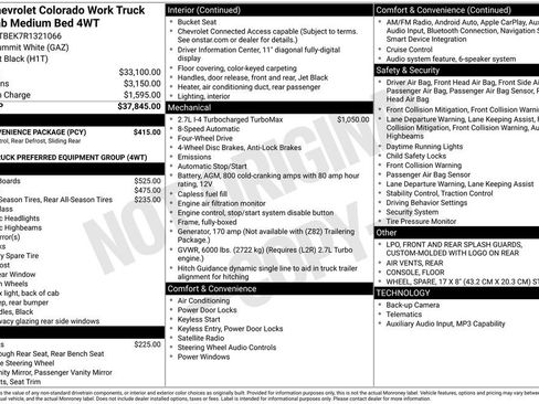 Used 2024 Chevrolet Colorado W/T w/ WT Convenience Package AWD/4WD image 11
