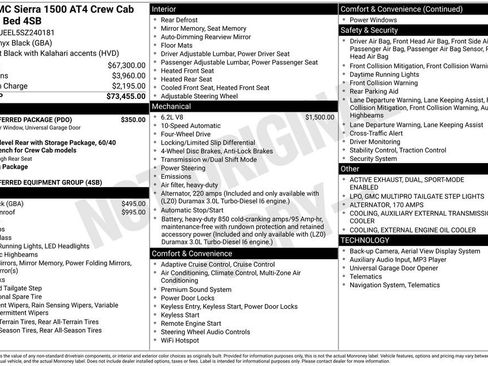 Used 2025 GMC Sierra 1500 AT4 w/ AT4 Preferred Package image 44