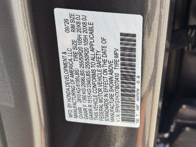 New 2026 Honda Pilot Touring image 31