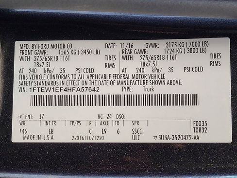 Used 2017 Ford F150 Lariat w/ Trailer Tow Package AWD/4WD image 33