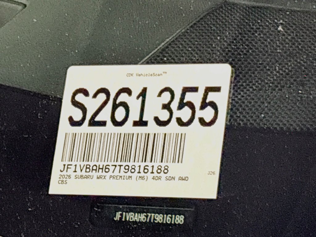 New 2026 Subaru WRX Premium AWD/4WD image 25