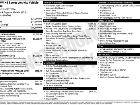 New 2026 BMW X5 xDrive50e w/ M Sport Package AWD/4WD image 12
