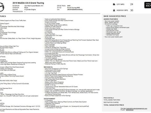 Used 2019 MAZDA CX-5 Grand Touring w/ GT Premium Package image 2