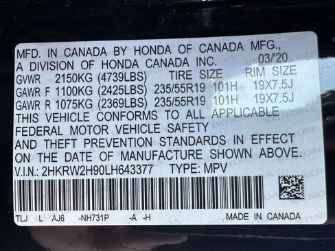 Used 2020 Honda CR-V Touring image 15