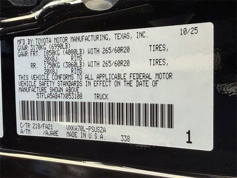 New 2026 Toyota Tundra SR5 RWD image 26