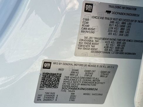 Certified 2022 Chevrolet Silverado 1500 Custom w/ LPO, Dark Essentials Package image 34