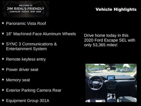 Used 2020 Ford Escape SEL AWD/4WD image 5