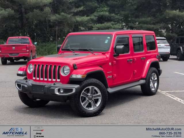Used 2021 Jeep Wrangler Unlimited Sahara w/ Cold Weather Group AWD/4WD image 1