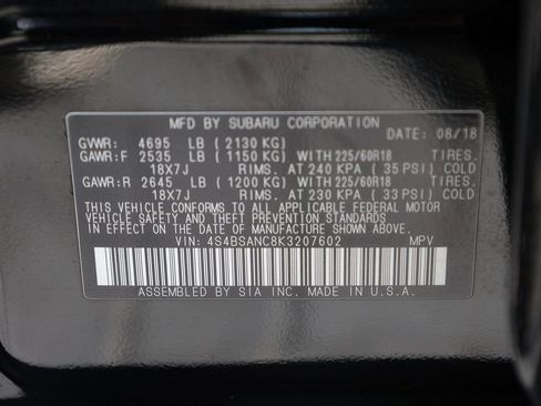 Used 2019 Subaru Outback 2.5i Limited image 43