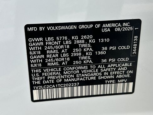 New 2026 Volkswagen Atlas Cross Sport SE AWD/4WD image 23