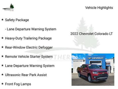 Used 2022 Chevrolet Colorado LT w/ Safety Package RWD image 23