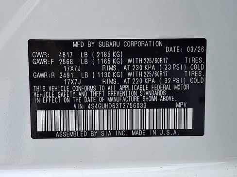 New 2026 Subaru Crosstrek 2.0i Premium AWD/4WD image 17