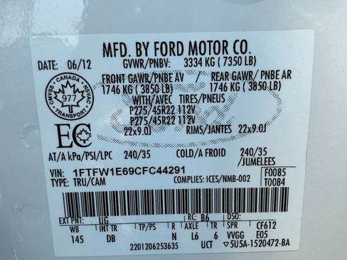 Used 2012 Ford F150 Harley-Davidson AWD/4WD image 25