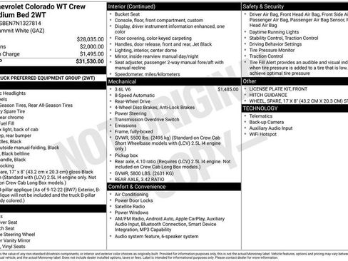 Used 2022 Chevrolet Colorado W/T RWD image 35