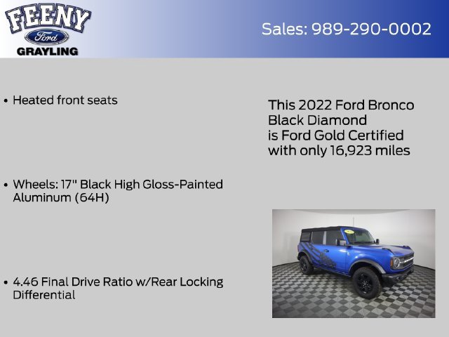 Certified 2022 Ford Bronco Black Diamond AWD/4WD image 21