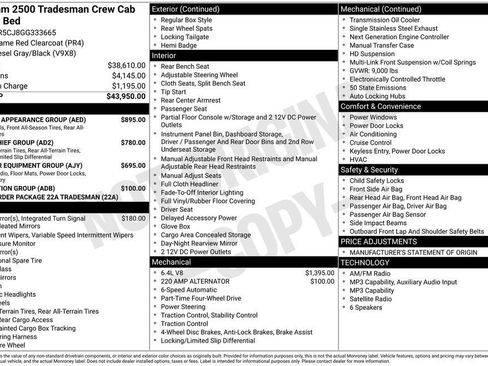 Used 2016 RAM 2500 Tradesman w/ Chrome Appearance Group image 2