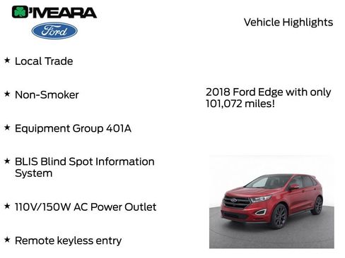 Used 2018 Ford Edge Sport w/ Equipment Group 401A AWD/4WD image 8
