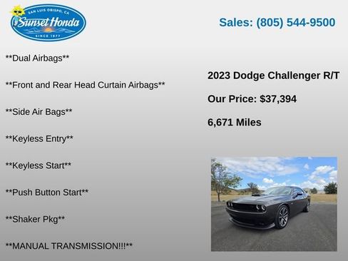 Used 2023 Dodge Challenger R/T w/ Shaker Package RWD image 10