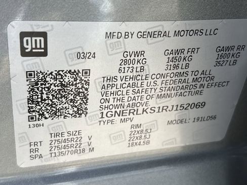 Certified 2024 Chevrolet Traverse RS image 37