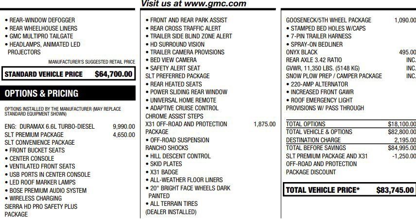 Certified 2025 GMC Sierra 2500 SLT w/ SLT Premium Package AWD/4WD image 2