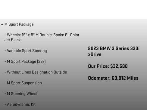 Used 2023 BMW 330i xDrive Sedan w/ M Sport Package AWD/4WD image 18