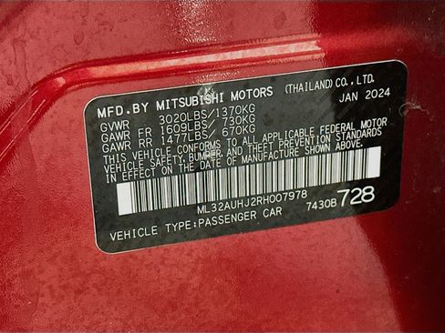 Used 2024 Mitsubishi Mirage ES FWD image 12