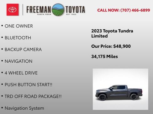 Used 2023 Toyota Tundra Limited w/ TRD Off-Road Package AWD/4WD image 10