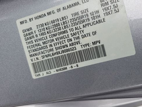 Used 2018 Honda Odyssey Elite image 33