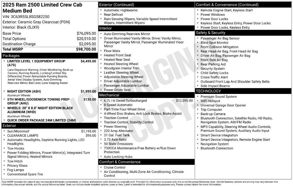 Used 2025 RAM 2500 Limited AWD/4WD image 37