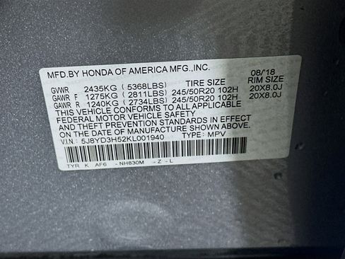 Used 2019 Acura MDX FWD w/ Technology Package image 12