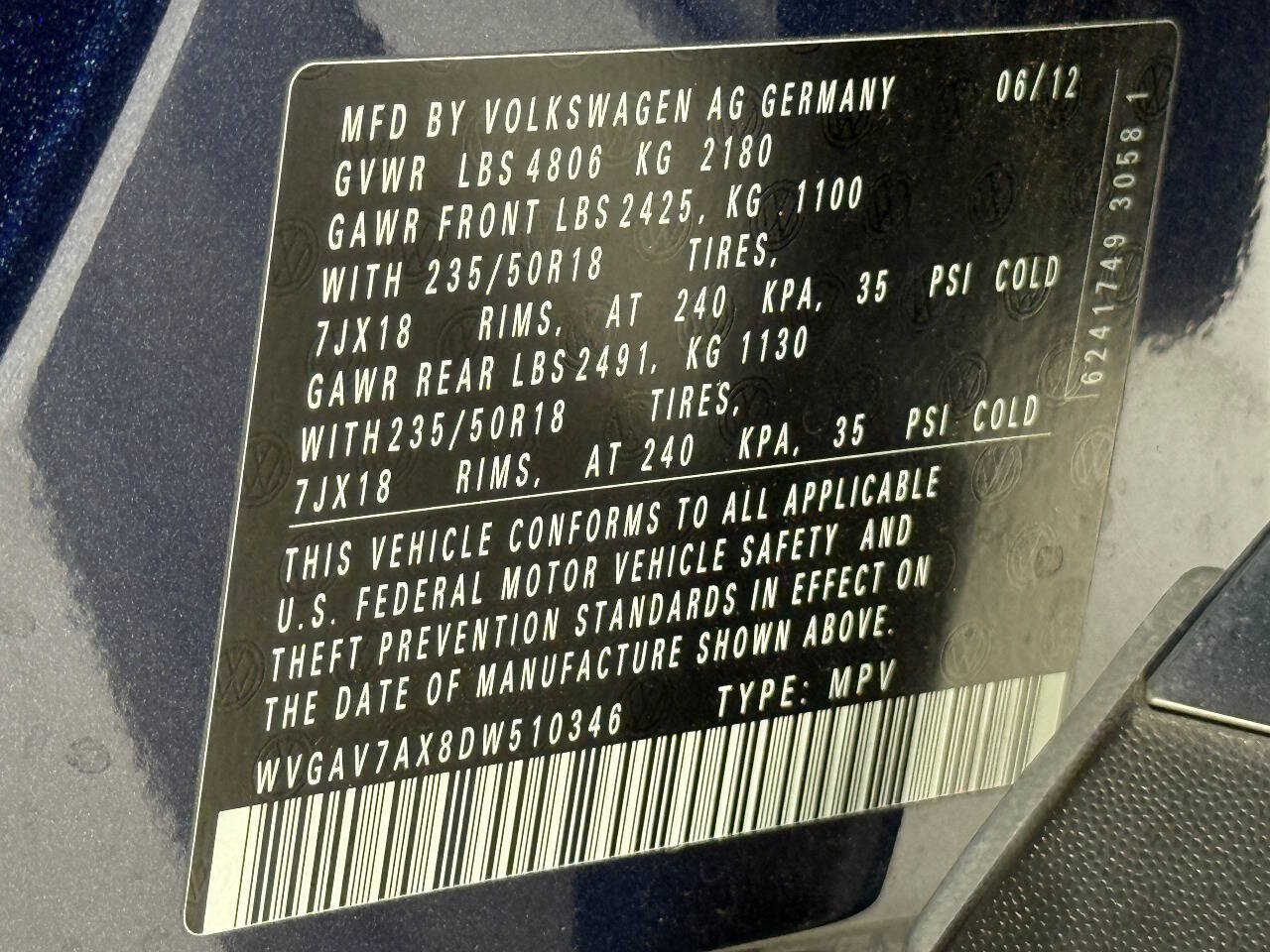 Used 2013 Volkswagen Tiguan SE FWD image 87