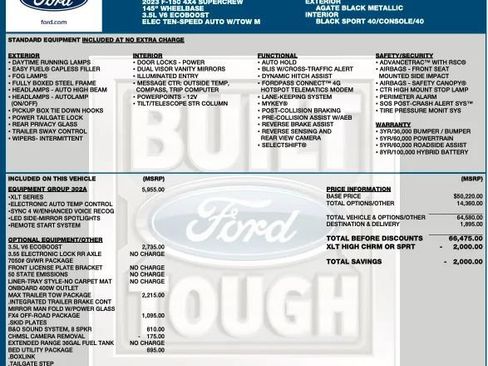 Used 2023 Ford F150 XLT w/ Equipment Group 302A High AWD/4WD image 2